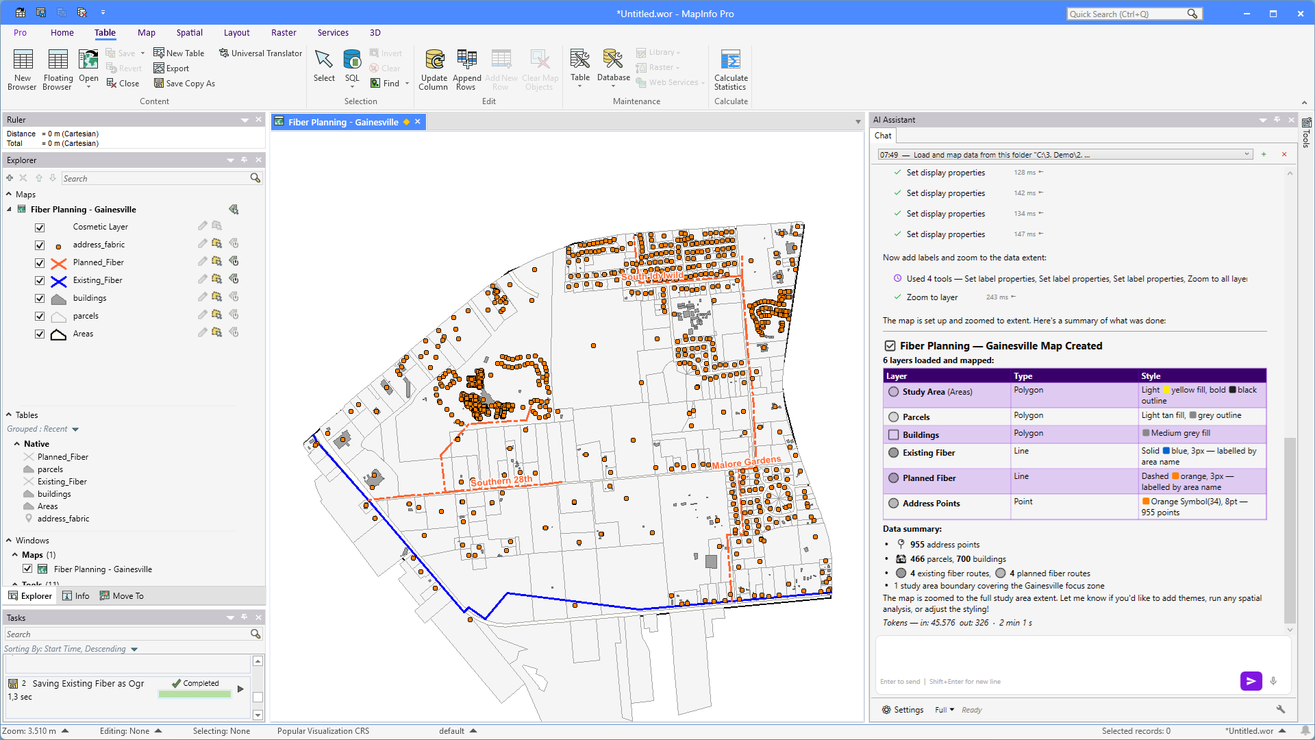 MapInfo Pro — Workflows espaciais simplificados com suporte à nuvem